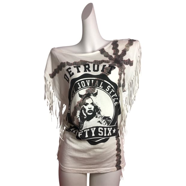 lady tassel top