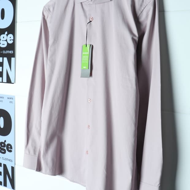 (M-L) 마인드브릿지 셔츠 남방 새상품 퍼플 무지 놈코어-H35748