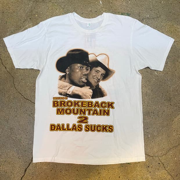 미국 빈티지 brokeback mountain 그래픽 티셔츠