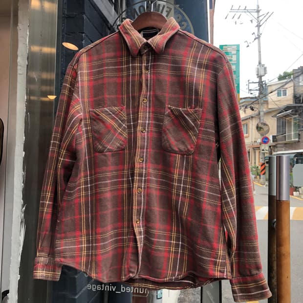 80s Big Mac flannel shirt-L
