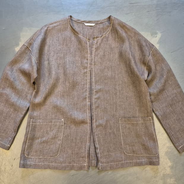 Max Mara puro lino 린넨 자켓