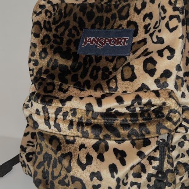잔스포츠 레오파드 호피 가방 백팩 y2k