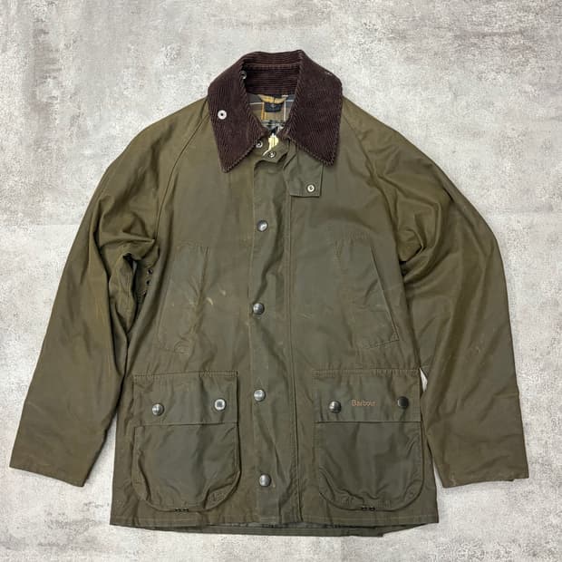 바버 비데일 왁스 자켓 올리브