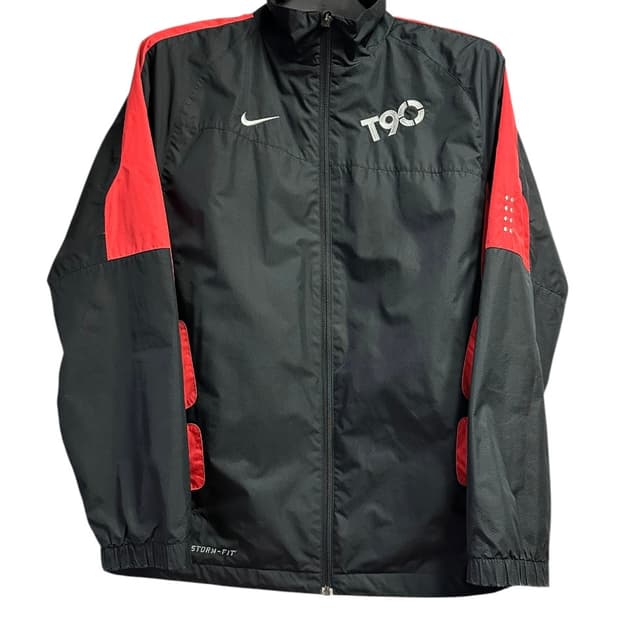 나이키 T90 스톰핏 바람막이 블랙/레드 L size