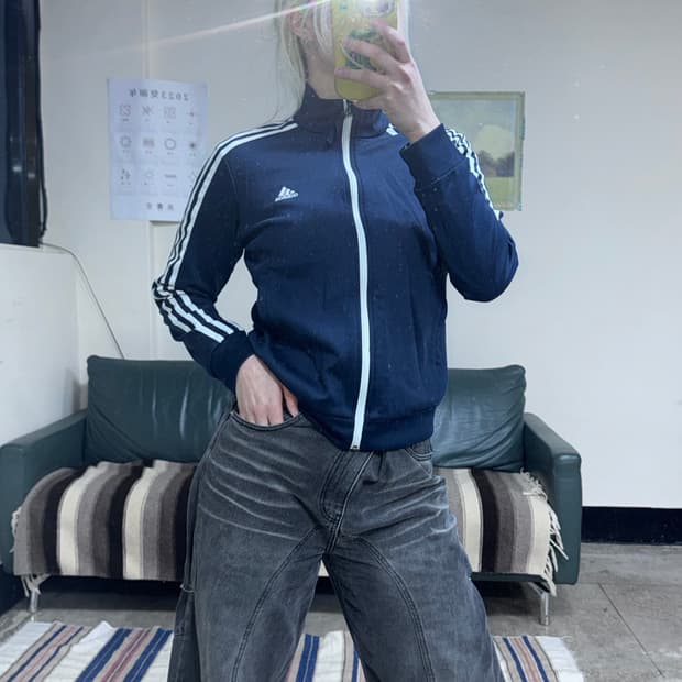 투티/0087 아디다스 네이비 트랙 져지 집업