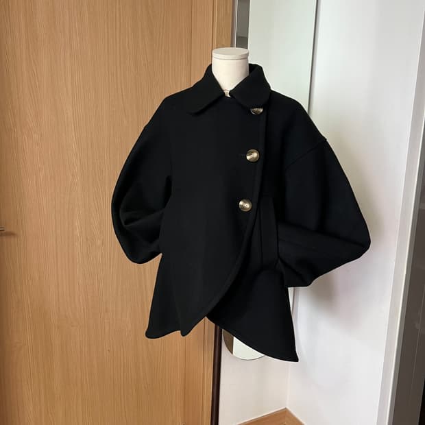 엔폴드 라운드 헴 코트 38사이즈