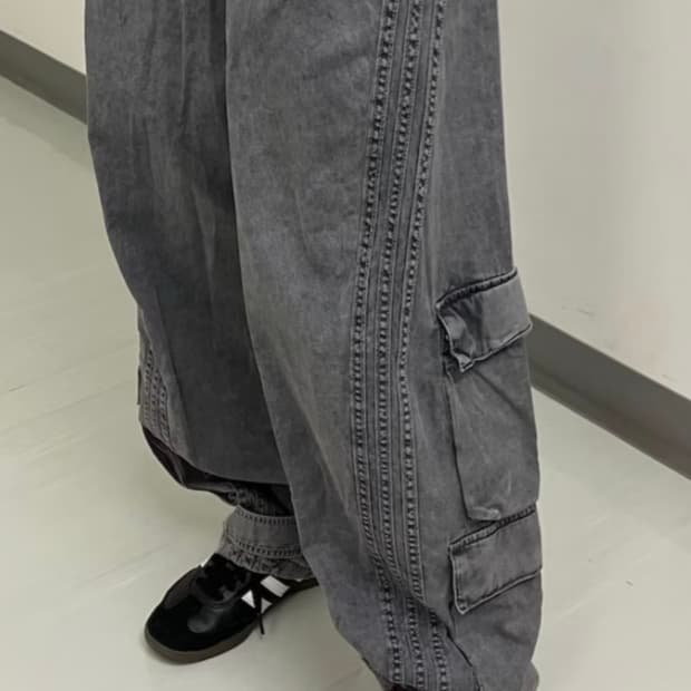 (W)아디다스 아딜레늄 카고 팬츠 젠더 뉴트럴 블랙