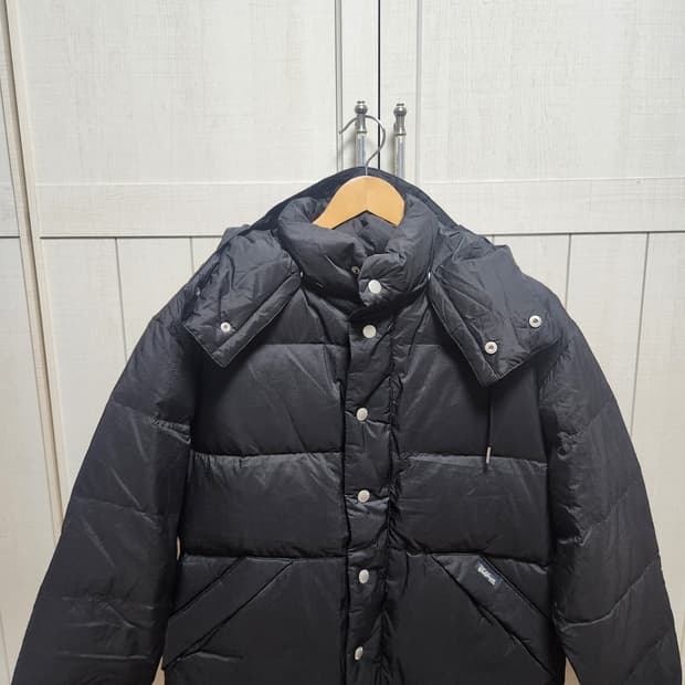 후아유 후드다운패딩 블랙 S사이즈(1회착용)