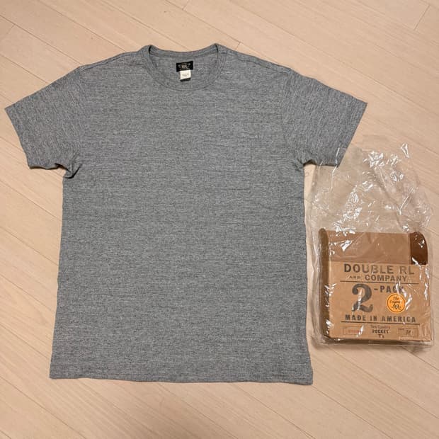 RRL 투팩 티셔츠 그레이 M