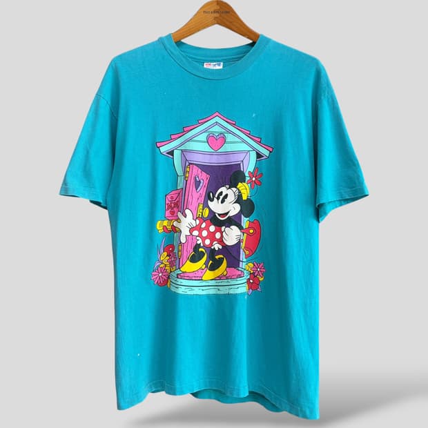 (L)90s Hanes 디즈니 미니마우스 빈티지 반팔티셔츠