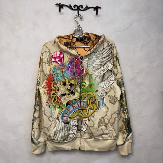 Christian Audigier old school punk 후드집업