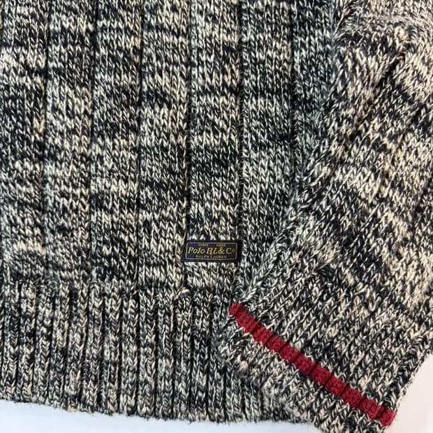폴로 랄프로렌 그레이 말드 골지 니트 