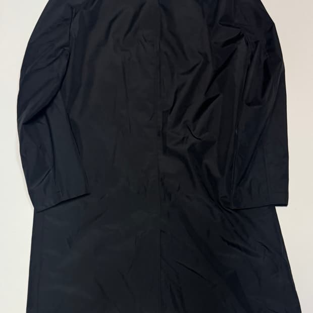 준코 코시노 일본 빈티지 미니멀 트렌치 코트 L 블랙