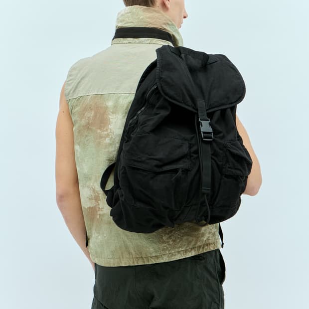 스톤아일랜드 백팩 블랙