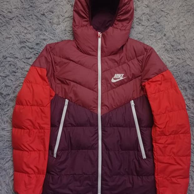 나이키 다운필 패딩 점퍼 덕다운 레드