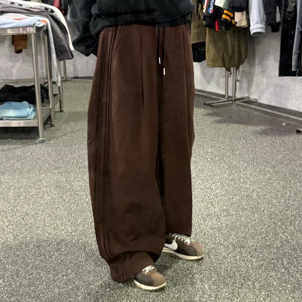 시그니처 브라운 트레이닝 투웨이 팬츠 B3942