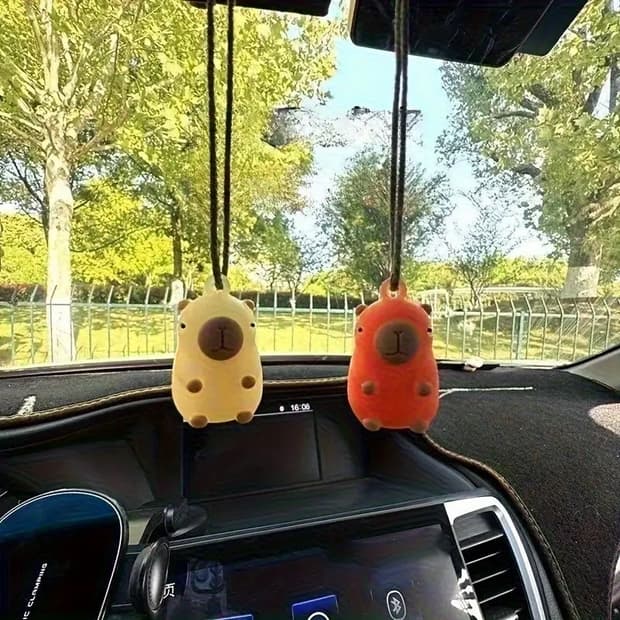 UV 변색 키링 카피바라 (열쇠고리/ 차량용 장식/ 태닝/ 썬텐 인형)