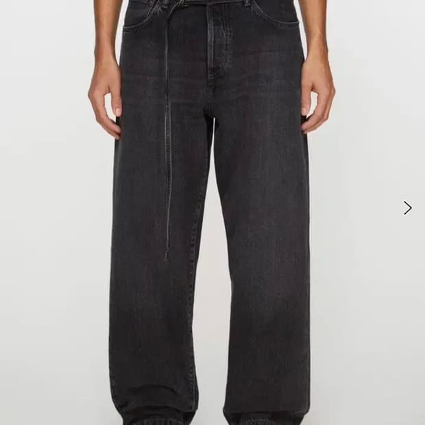 Acne studios 아크네스튜디오 1991 toj 루즈핏진 블랙 34