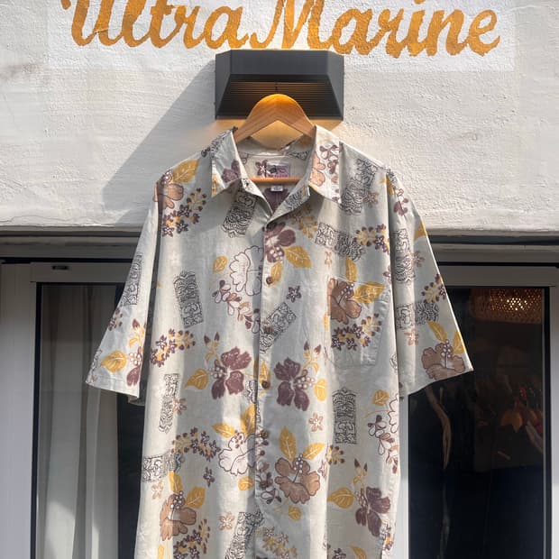 HO ALOHA 하와이안 알로하 패턴 셔츠 (미국)