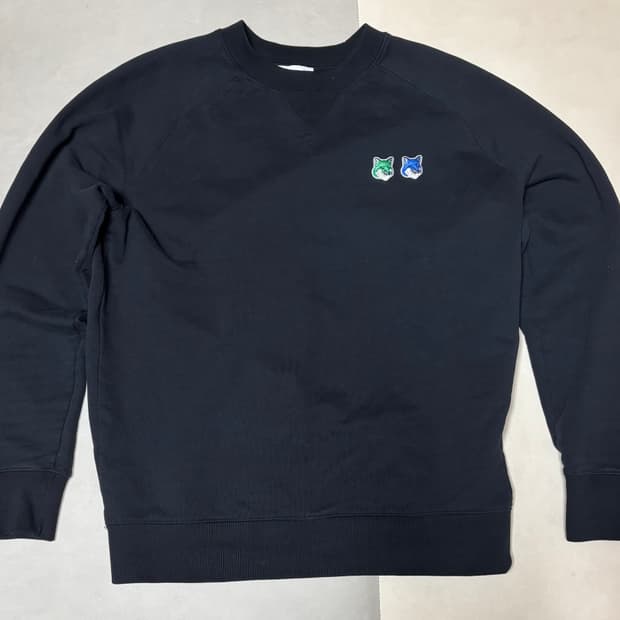 메종키츠네 더블헤드 폭스 맨투맨(L)