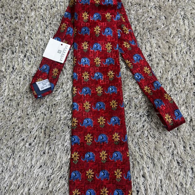 이태리제 지방시 실크 넥타이