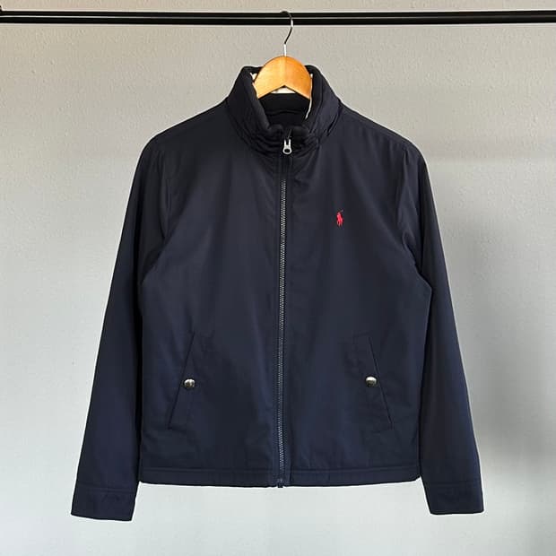 [S]폴로 랄프로렌 여성 네이비 폴리쉘 페리 자켓