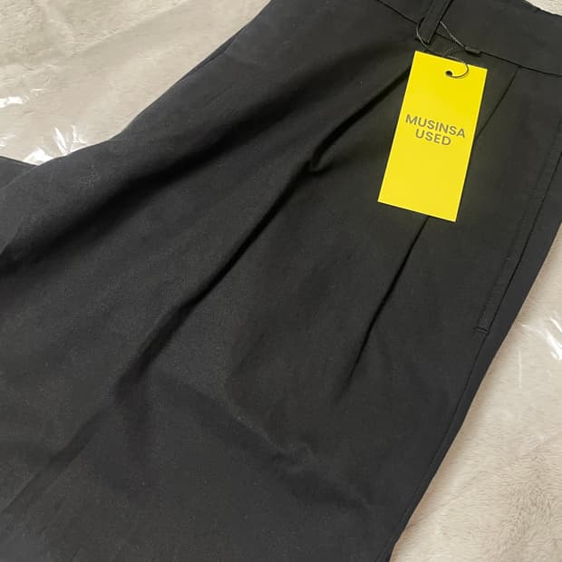 디그레 소호 와이드 테이퍼드 핏 블랙