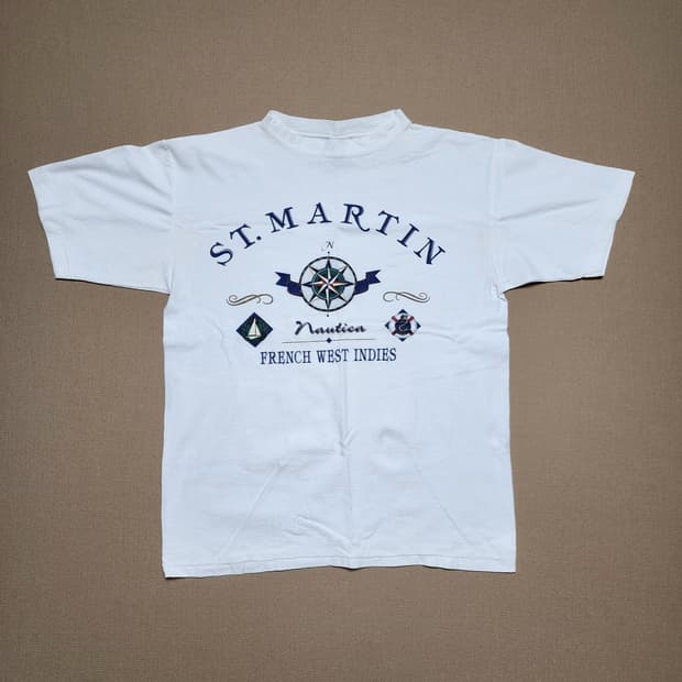 90s USA Cal Cru ST.MARTIN Nautica  티셔츠89