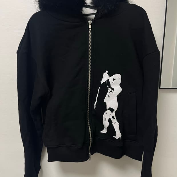 Emew 퍼 후드집업 M