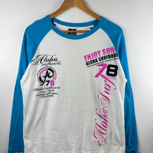 JPN Y2K 레터링 나그랑 롱슬리브1711