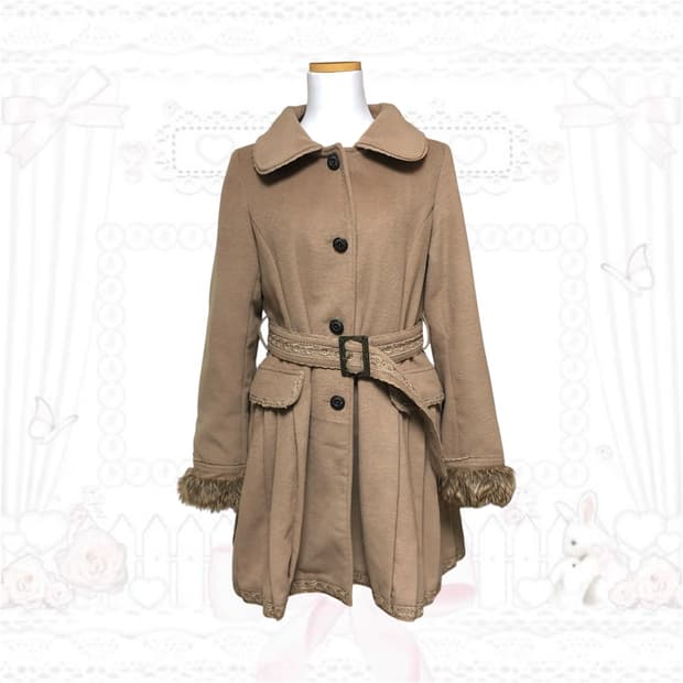 엑시즈팜 히메갸루 라떼갸루 코트 일본빈티지 모리걸