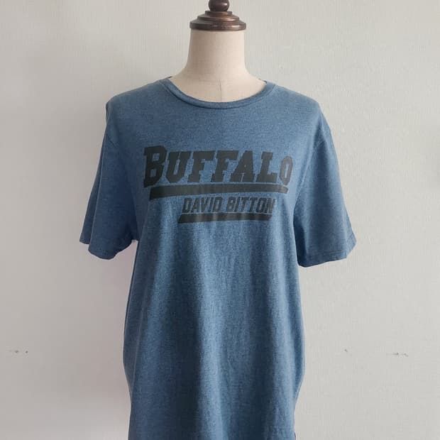 🩵 BUFFALO DAVID BITTON Vintage Blue Tee
