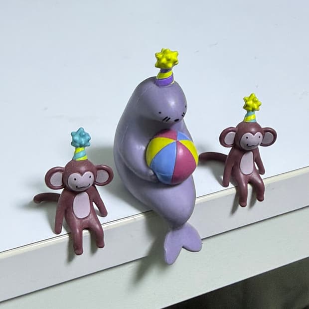 서커스 동물 가챠 세트