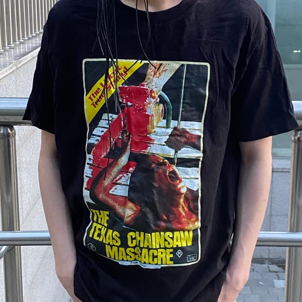 Wacko Maria Texas Chainsaw Tee Black L