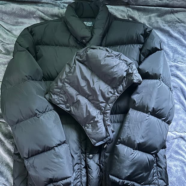 폴로 랄프로렌 다운 블랙