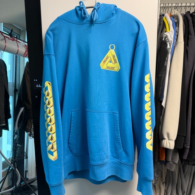 팔라스 스케이트보드 파란색 트라이퍼그 후드 L
