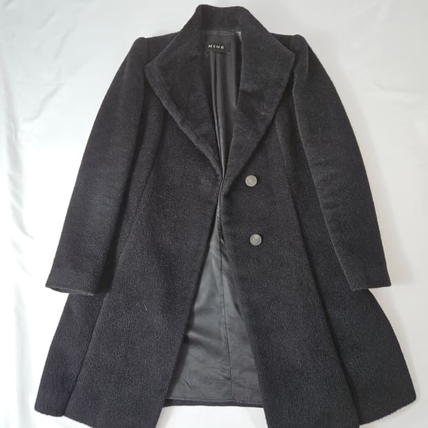 MINE 마인 한섬 이태리 베이비라마 코트 리얼라마 76