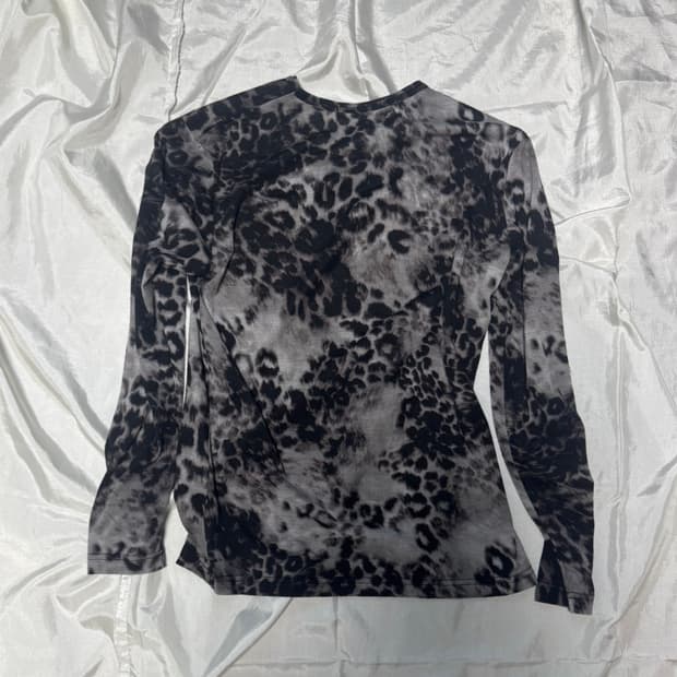 Vkei Mode Leopard Design Long Sleeve