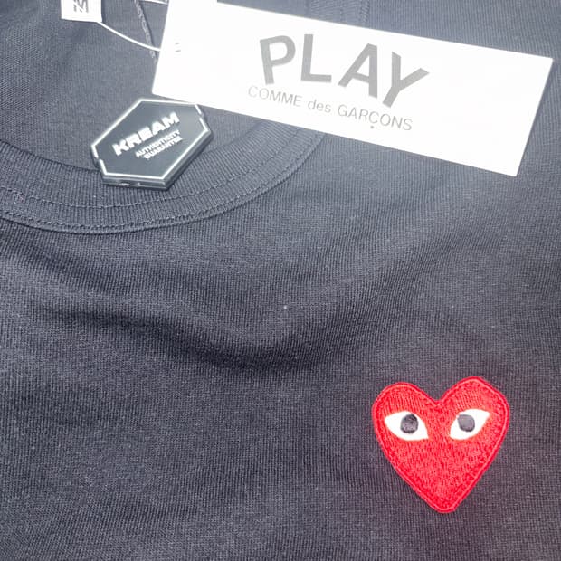 미착용 꼼데가르송 블랙 반팔 M