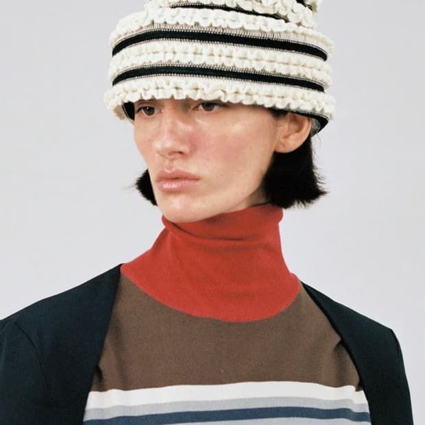 어썸니즈 슈가로프 햇_스트라이프 크림