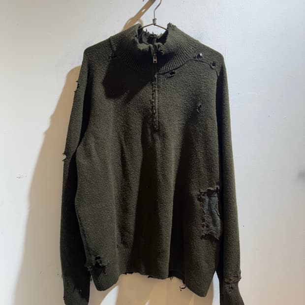 빈티지 패치 니트