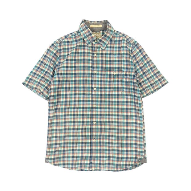 S) 엘엘빈 L.L.Bean 멀티컬러 체크 반팔 셔츠 TS-047