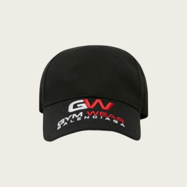 발렌시아가 GYM WEAR 로고 볼캡
