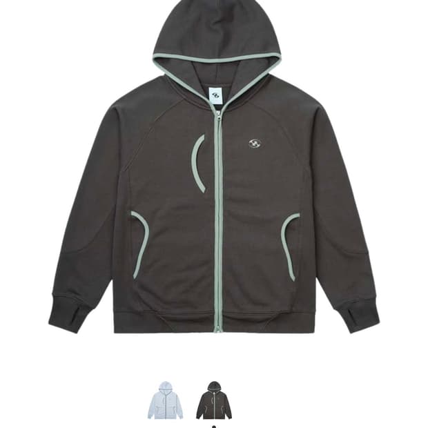 산산기어 후디 집업 브라운 - 24ss