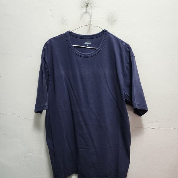 무신사 스탠다드 네이비 반팔 티셔츠 