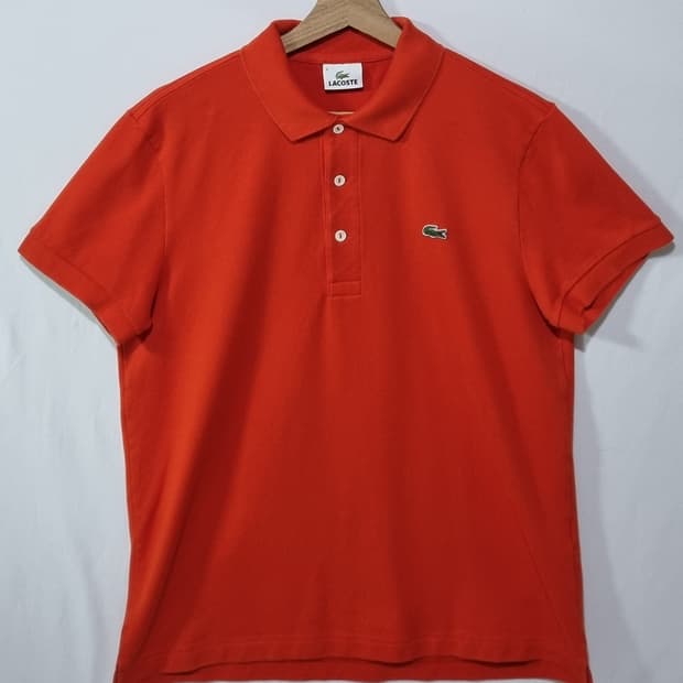 M (95) 라코스테 다크오렌지 PK 반팔티