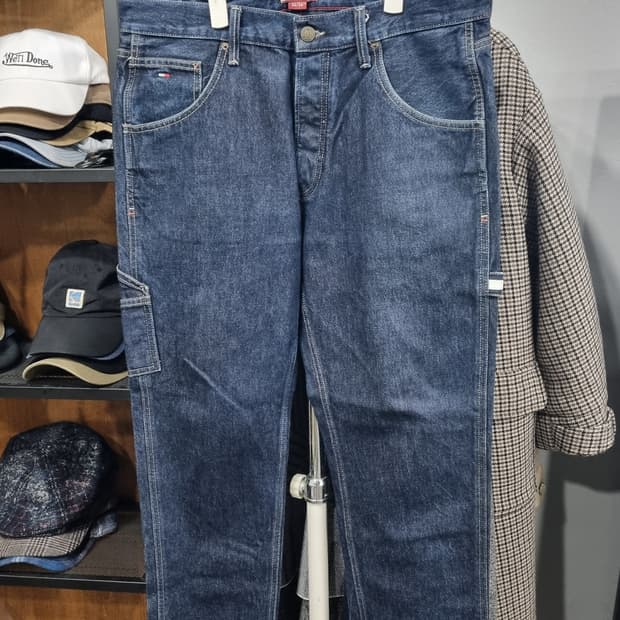 타미진 테이퍼드 카펜터진 허리단면46(34~35) 기장103 상태8/10