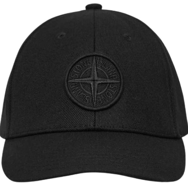[OS] 스톤 아일랜드 99675 6-패널 캡 블랙