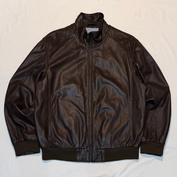 빈티지 램스킨 가죽자켓 레더자켓 브라운