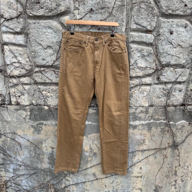리바이스 505 코튼 팬츠 베이지 34